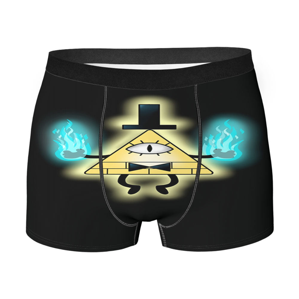 Flame Bill Cipher Gravity Falls Men's Boxer Briefs
