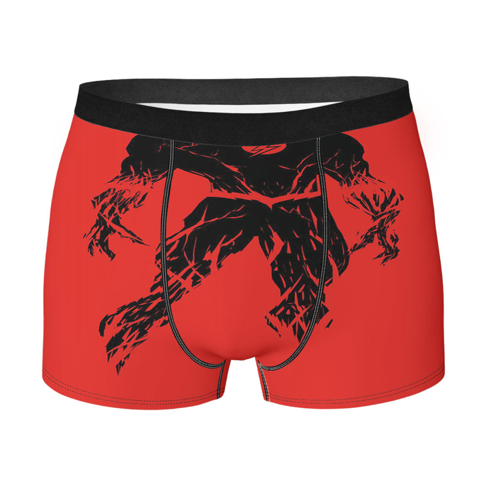 Flash Cartoon Red Men's Boxer Briefs