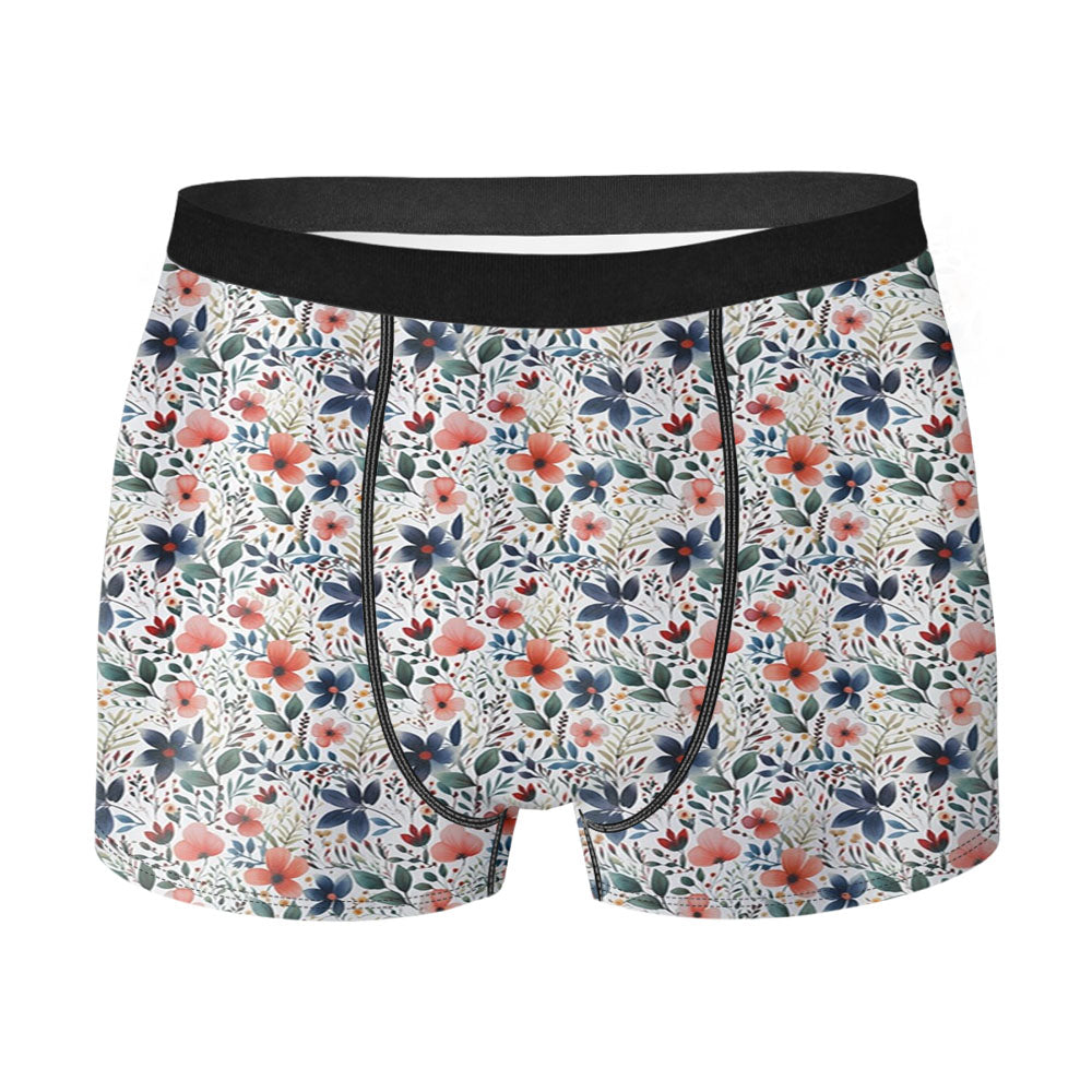 Floral Illustrations Men's Boxer Briefs
