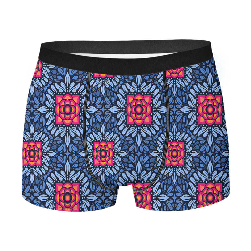 Floral Seamless Patterm Men's Boxer Briefs