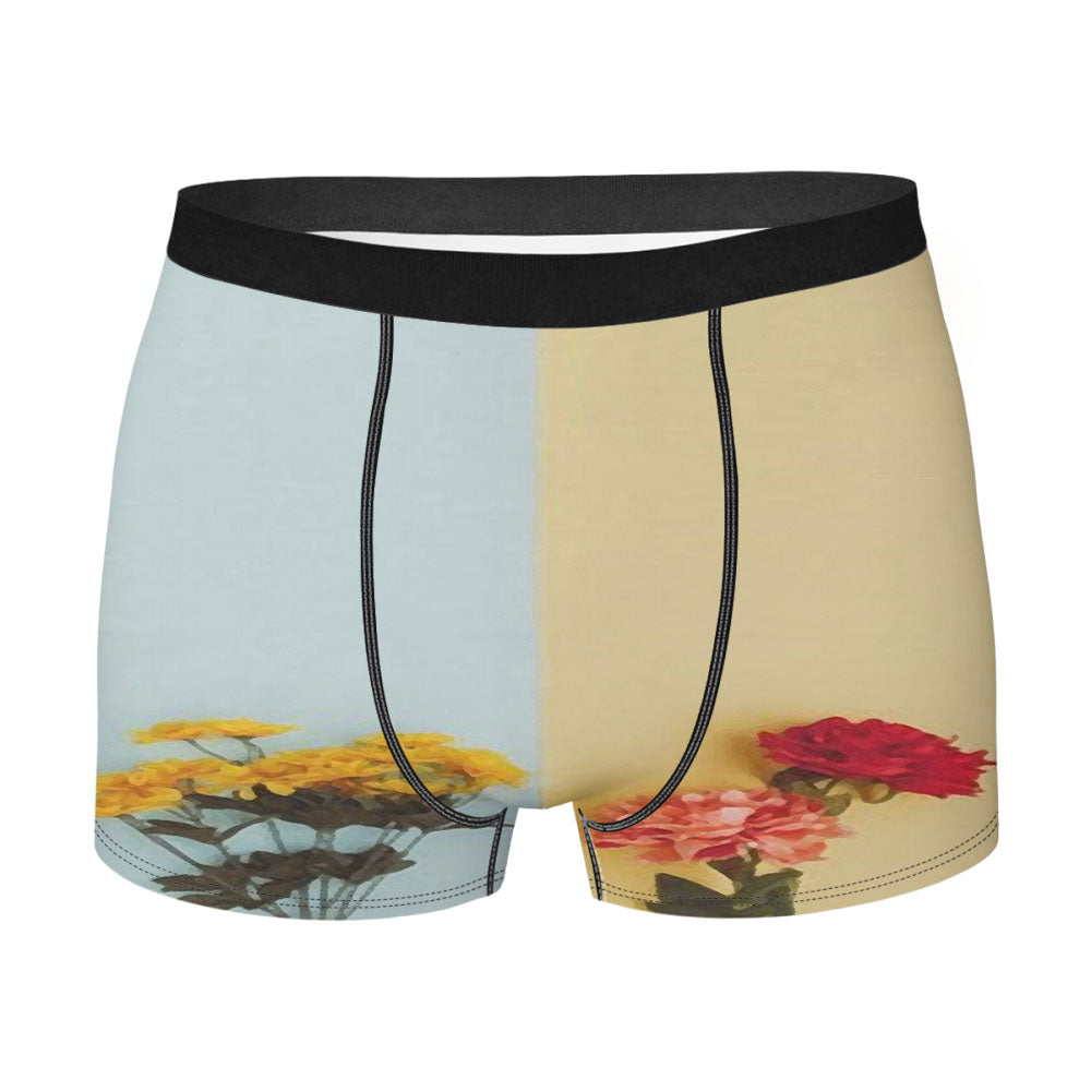 Flower Duality Painting Men's Boxer Briefs