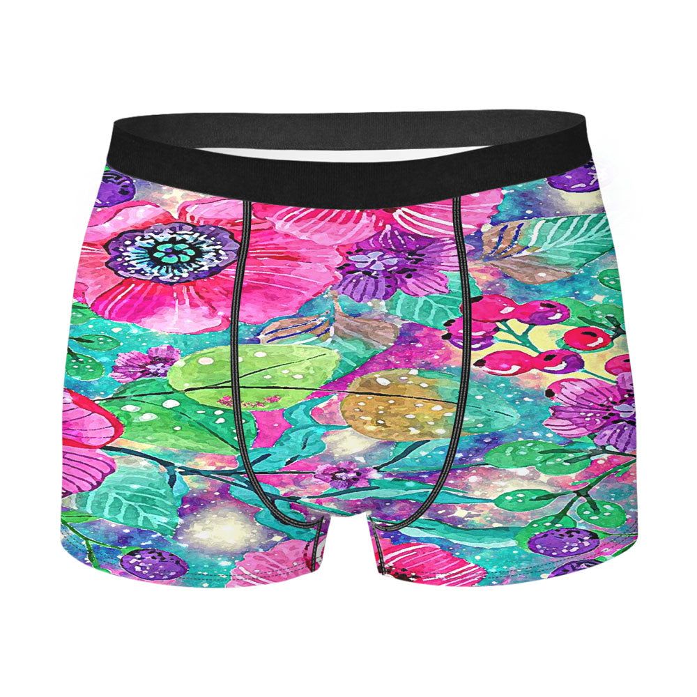 Flower Galaxy Art Men's Boxer Briefs