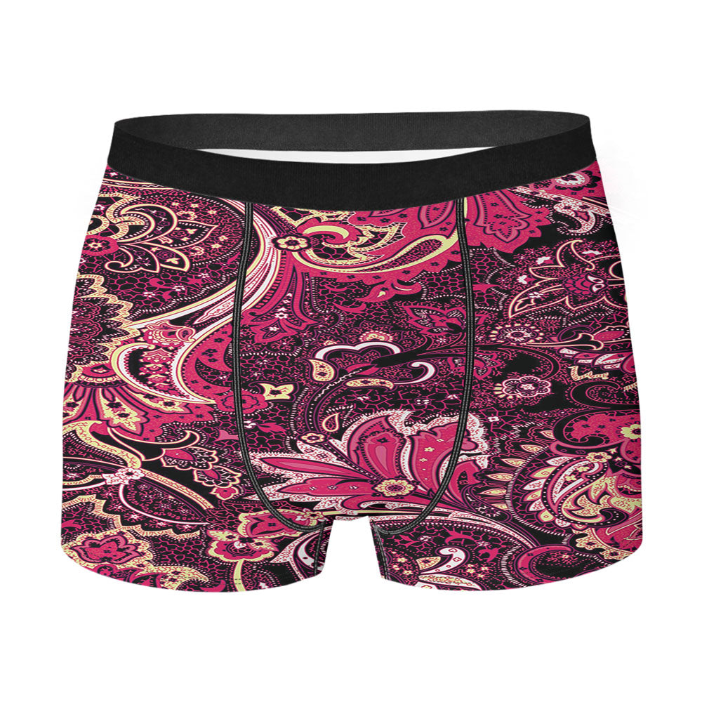 Flower Ornament Men's Boxer Briefs