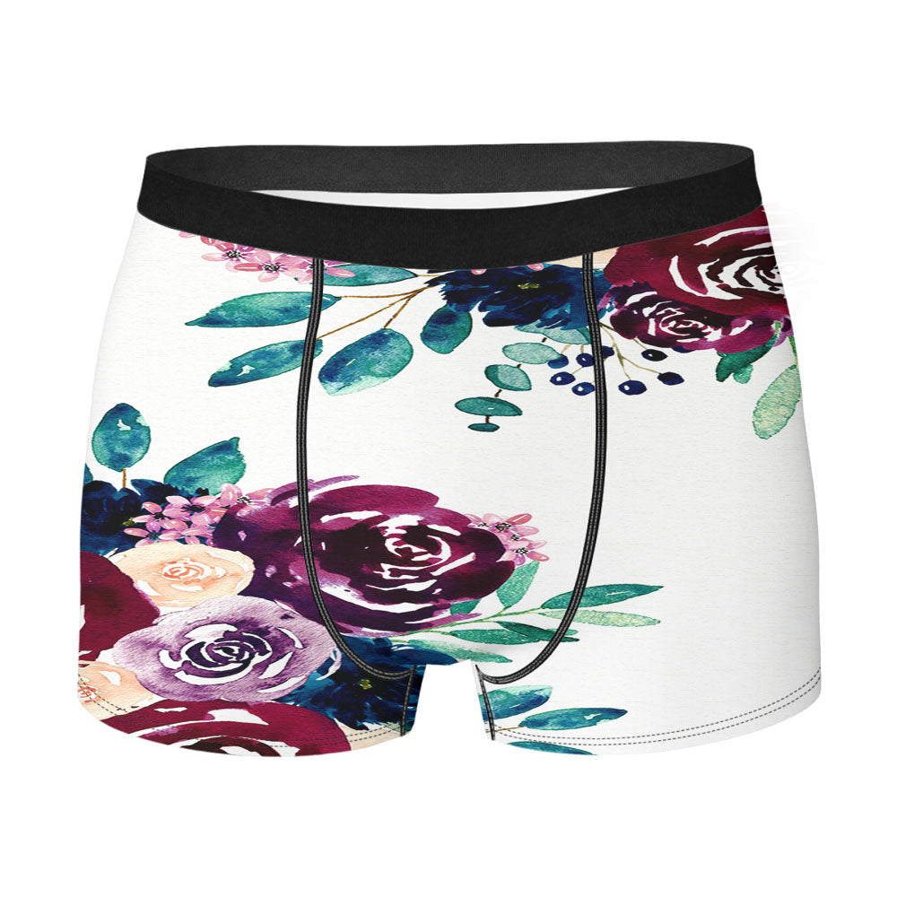 Flower Paint Art Men's Boxer Briefs