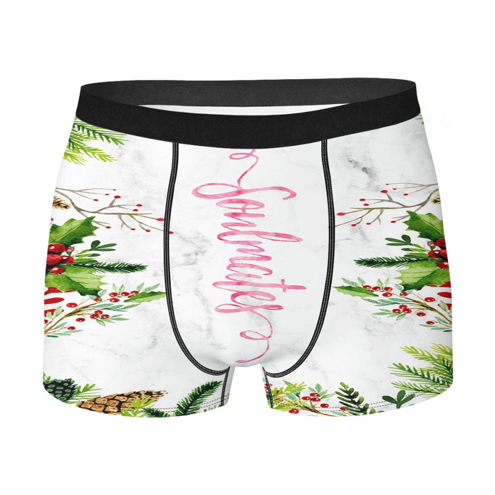 Flowers Soulmates Art Men's Boxer Briefs