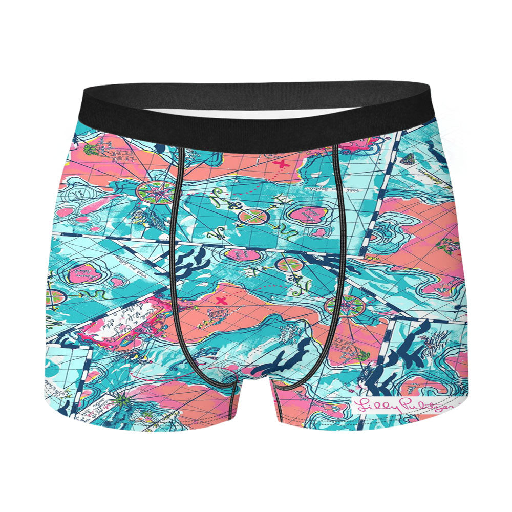 Fondo Pink Cute Lilly Pulitzer Men's Boxer Briefs