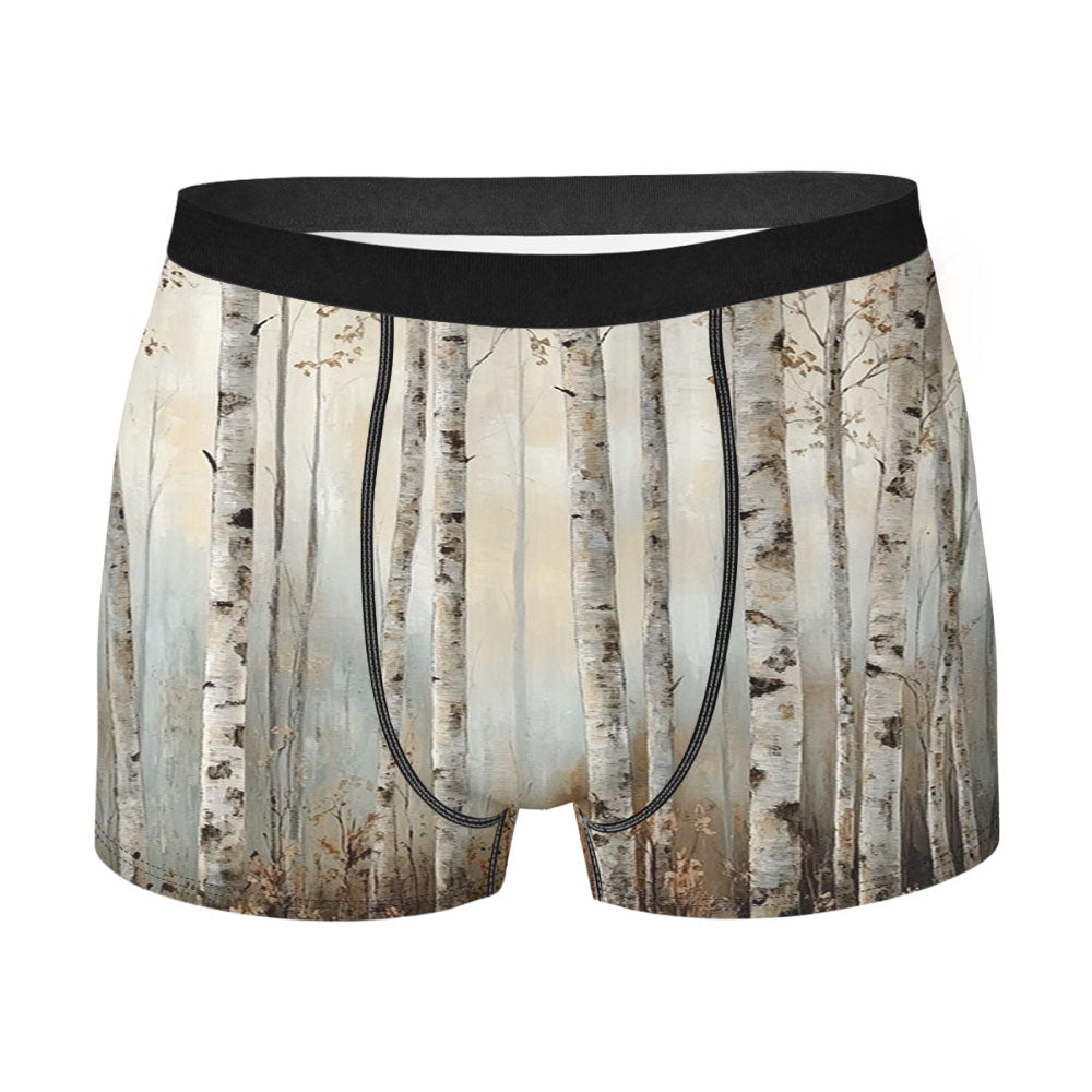 Forest Birch Trees Men's Boxer Briefs