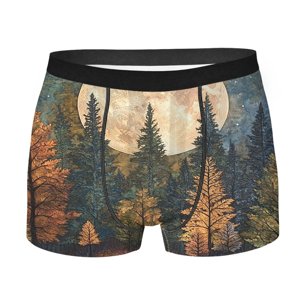 Forest Under The Moon Men's Boxer Briefs