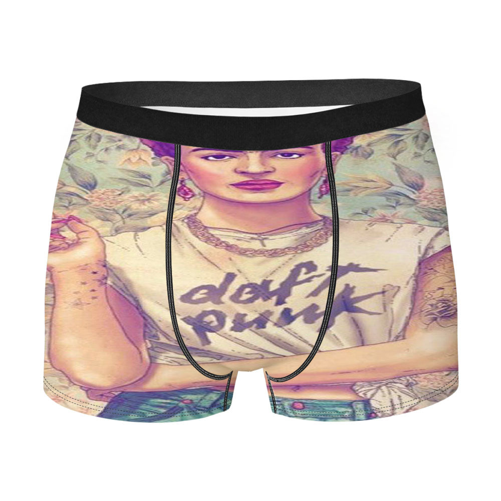 Frida Kahlo Daft Punk Men's Boxer Briefs