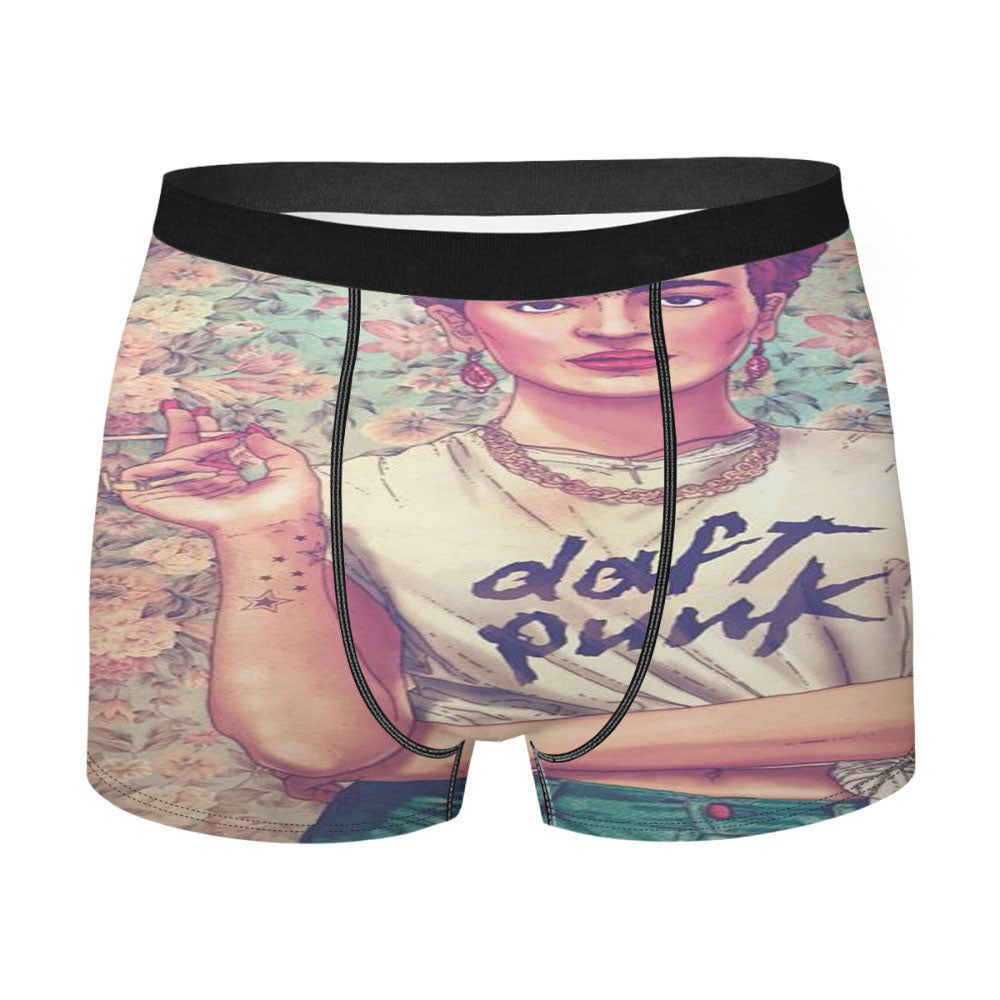 Frida Kahlo Floral Men's Boxer Briefs