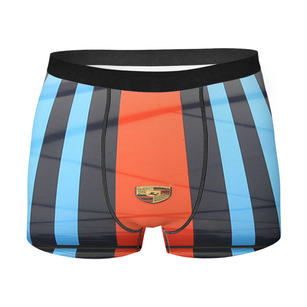 Front Car Porsche 911 Men's Boxer Briefs