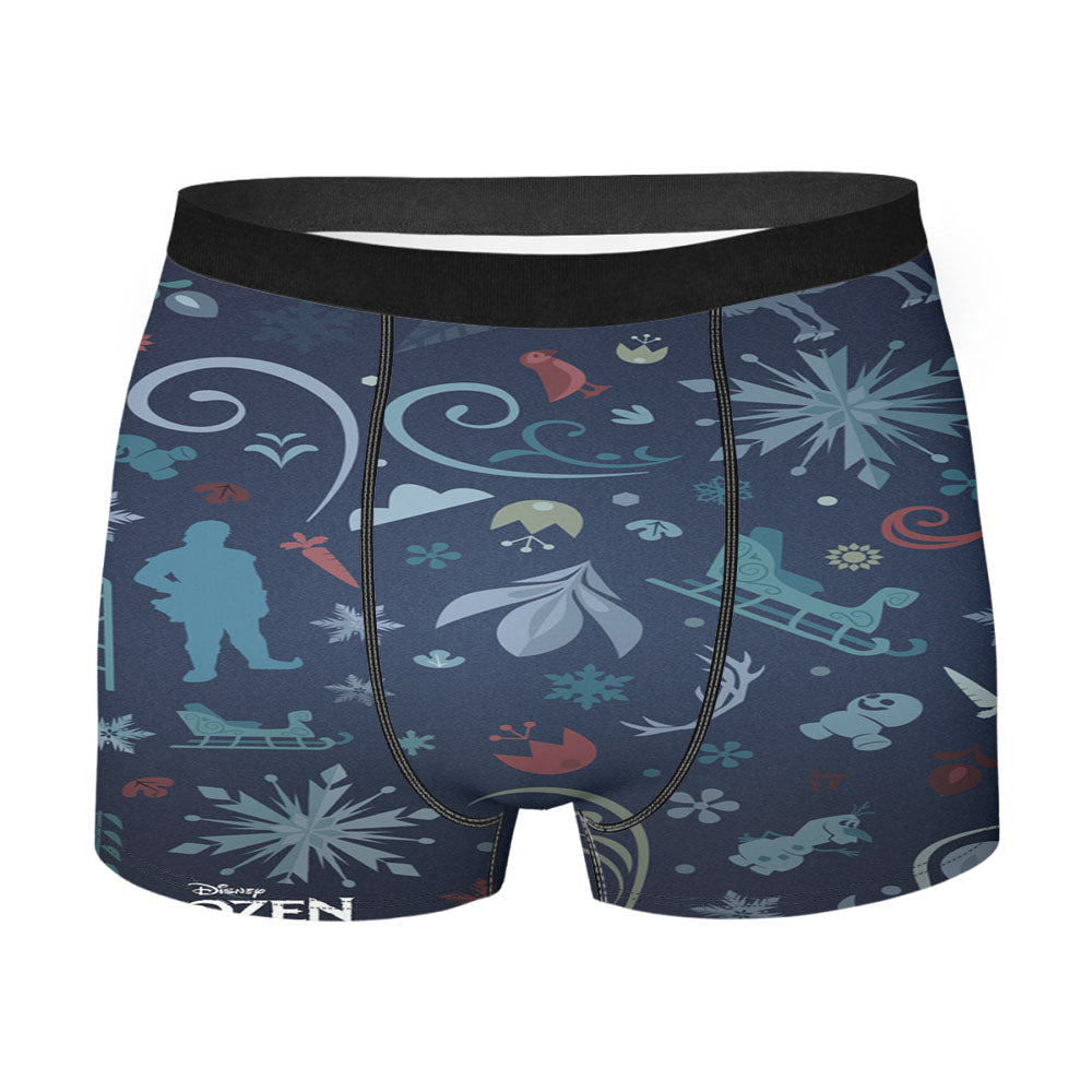 Frozen Pattern Wall Men's Boxer Briefs