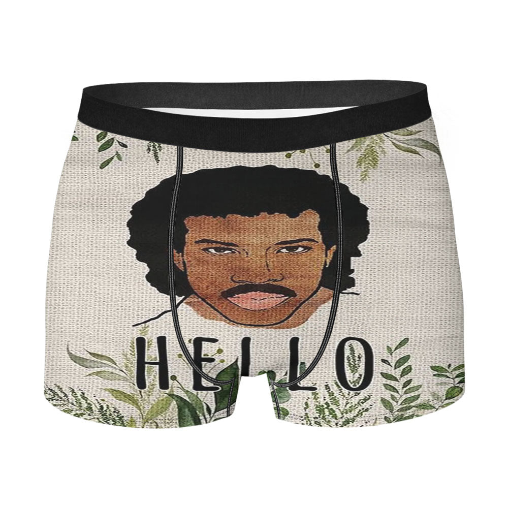 Funny Illustrated Men's Boxer Briefs