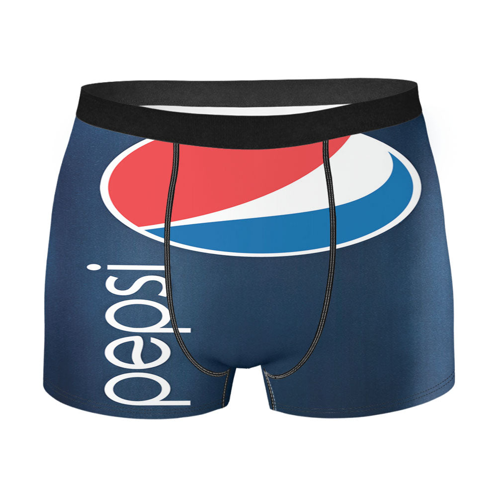 Funny Pepsi Blue Can Men's Boxer Briefs