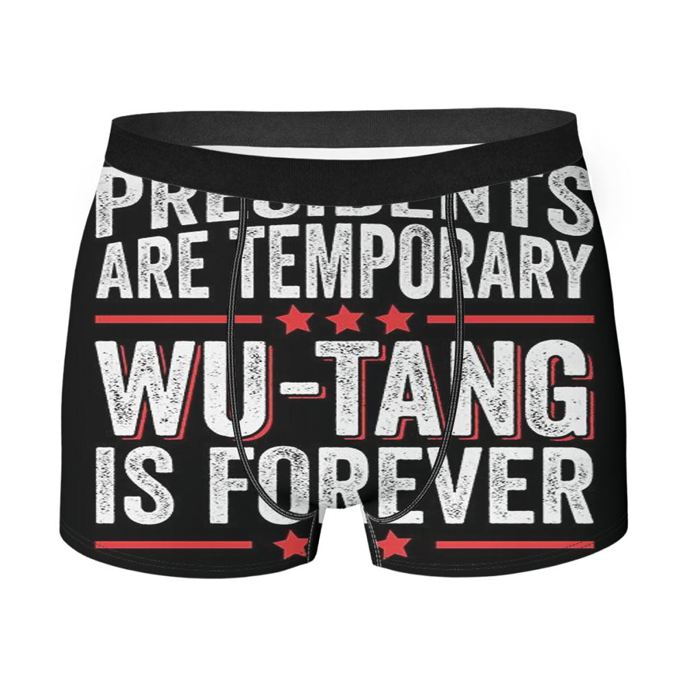 Funny Presidents Are Temporary Men's Boxer Briefs
