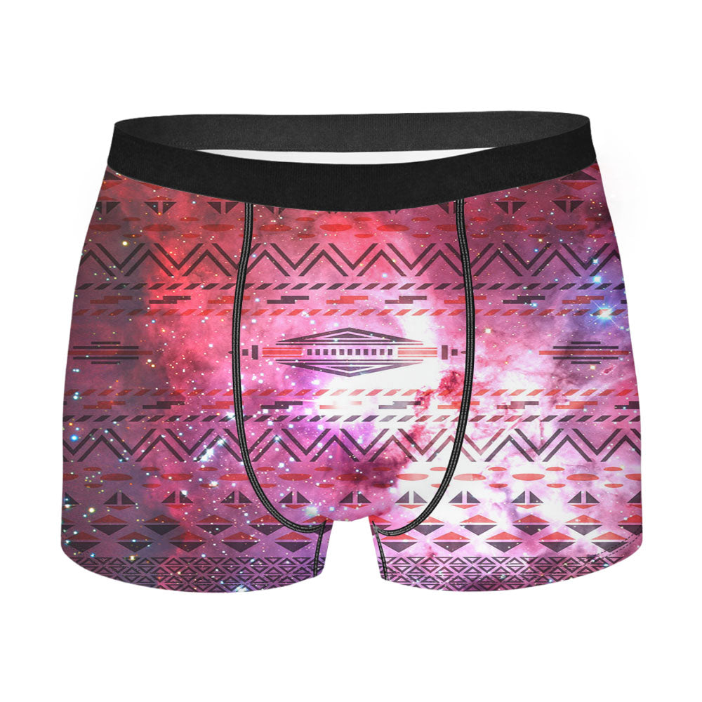 Galaxy Nebula Aztec Men's Boxer Briefs
