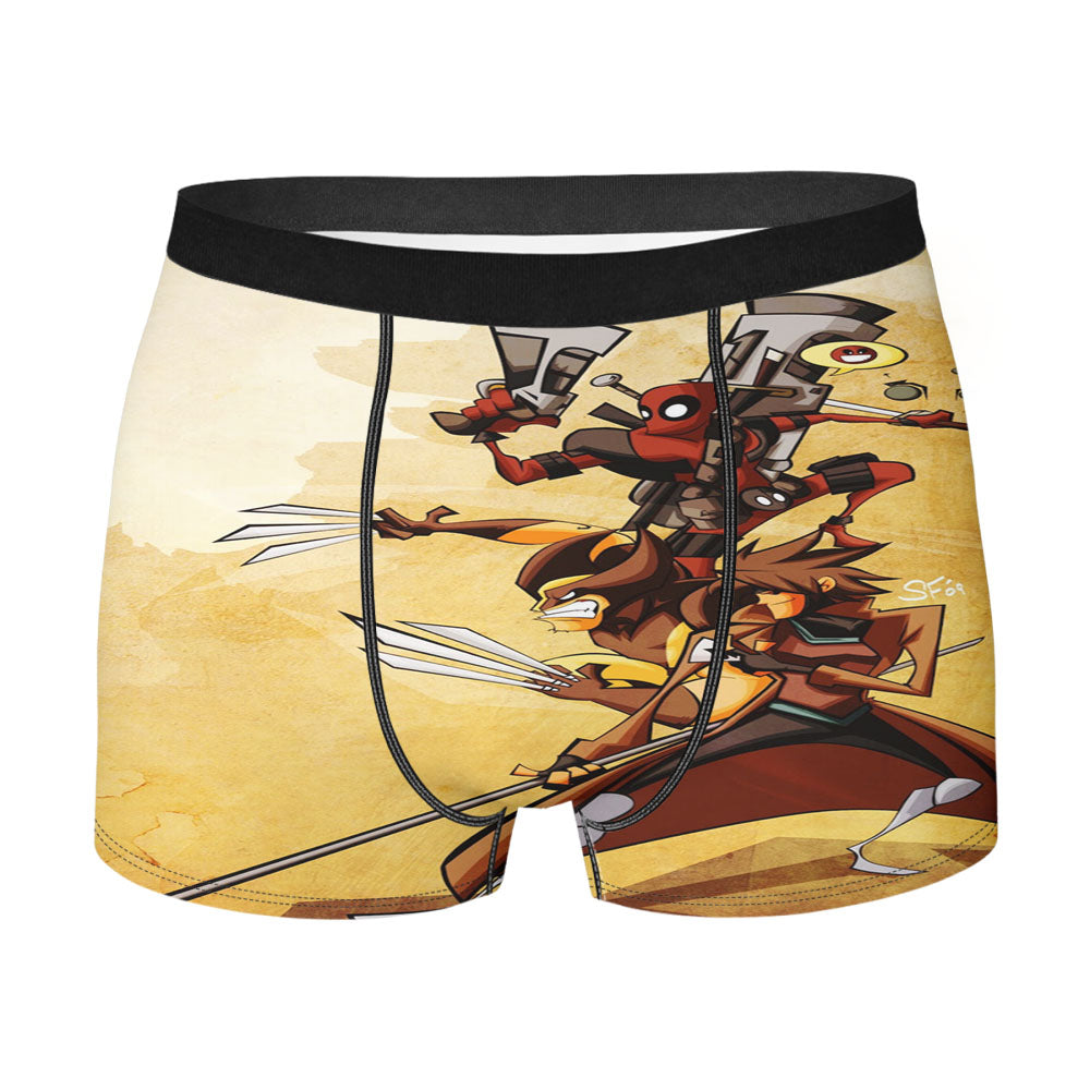 Gambit Wolverine And Deadpool Men's Boxer Briefs