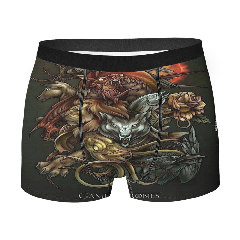 Game Of Throne Art Caracther Men's Boxer Briefs