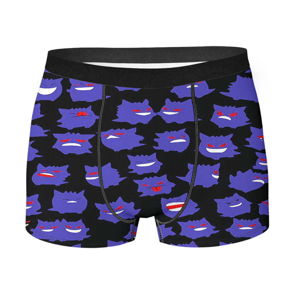 Gengar Pattern Men's Boxer Briefs