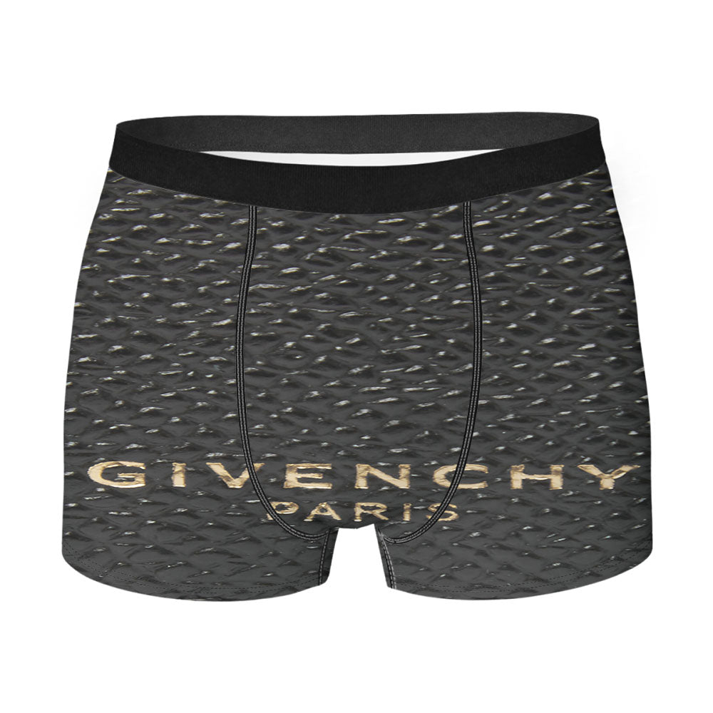 Givenchy Black Eros Grained Leather Men's Boxer Briefs