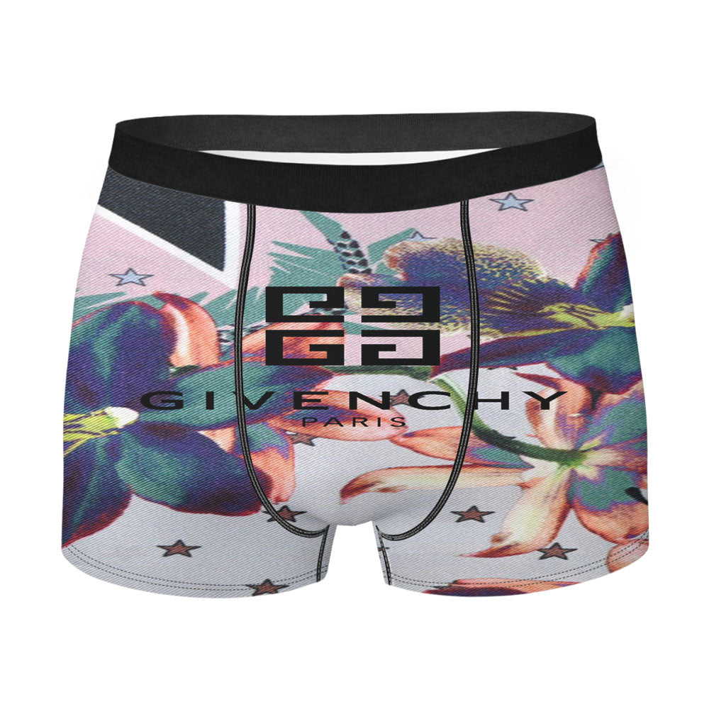 Givenchy Paris Scarf Light Pink Ultra Paradise Flowers Men's Boxer Briefs