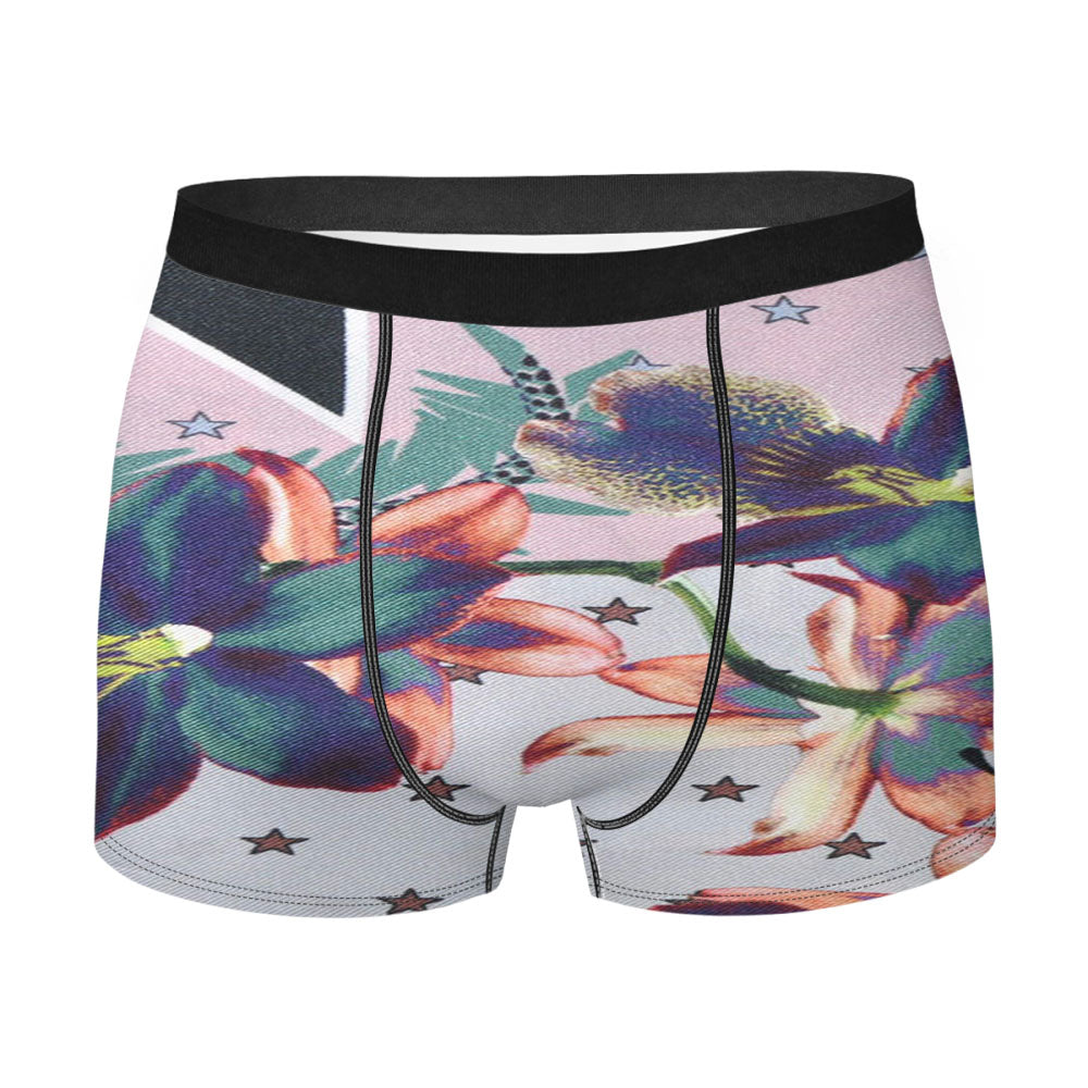 Givenchy Scarf Light Pink Ultra Paradise Flowers Men's Boxer Briefs