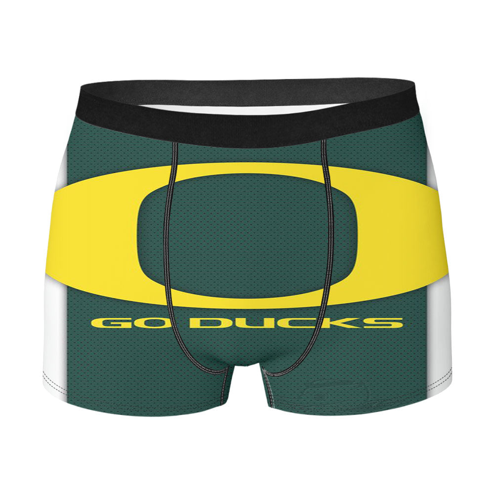 Go Duck Oregon Pattern Men's Boxer Briefs