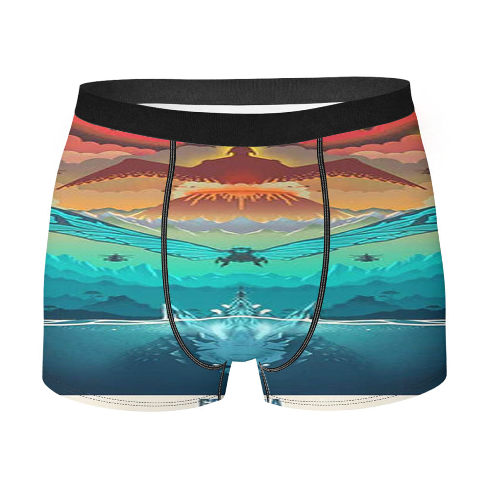 Godzilla Clipart Men's Boxer Briefs