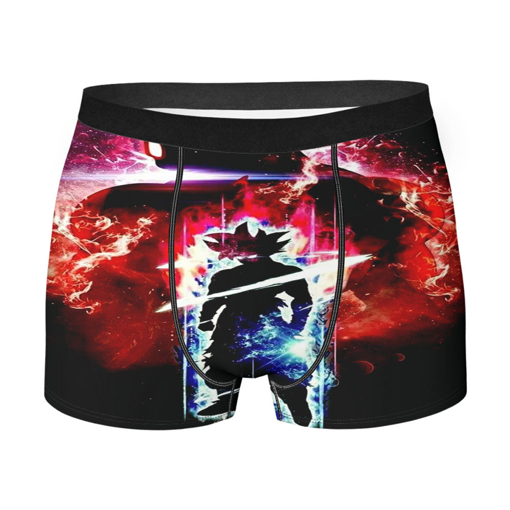Goku Blue Red Flash Men's Boxer Briefs
