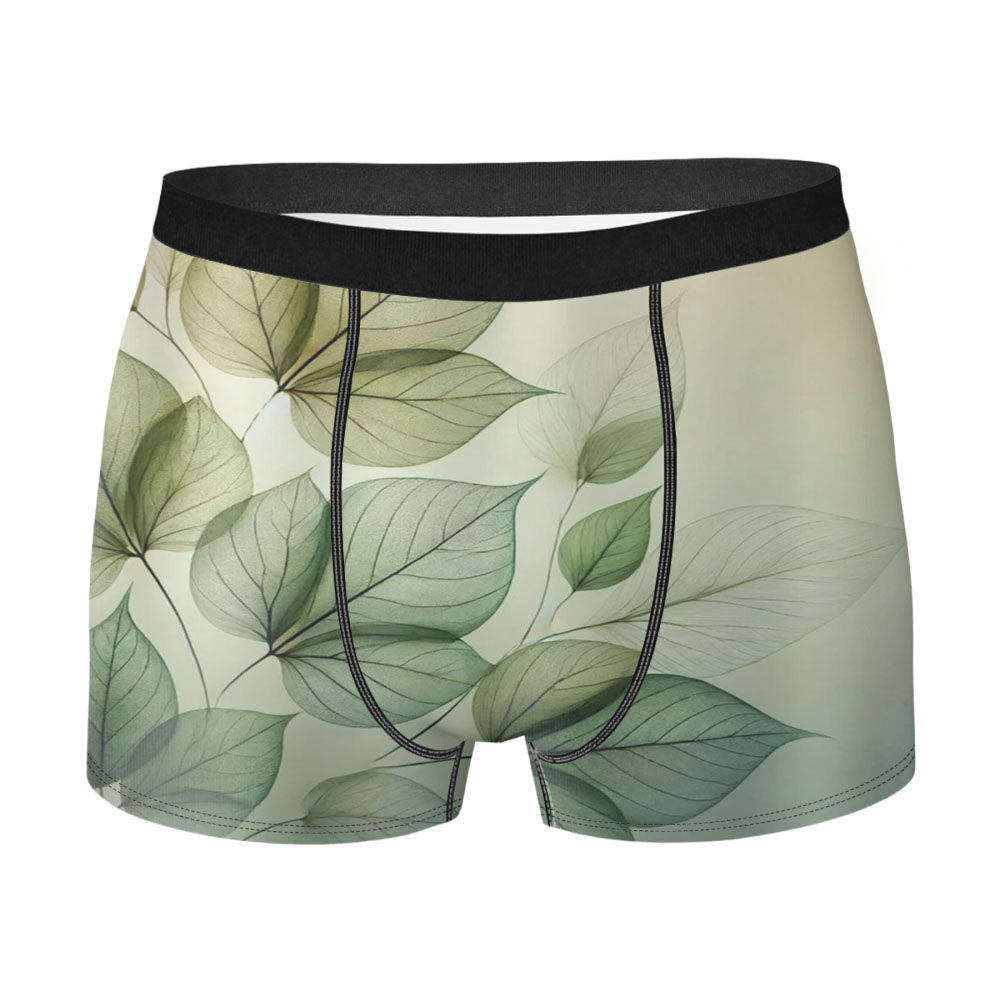 Green Leaf Men's Boxer Briefs
