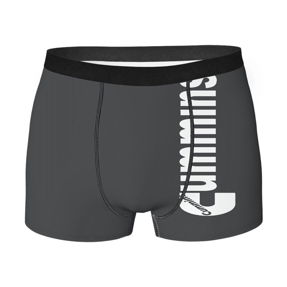 Grey Cummins Diesel Logo Men's Boxer Briefs