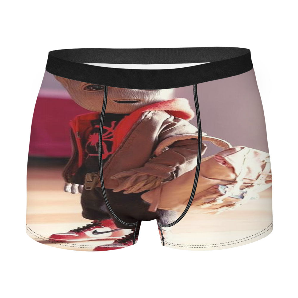 Groot Man Into Spider Verse Men's Boxer Briefs