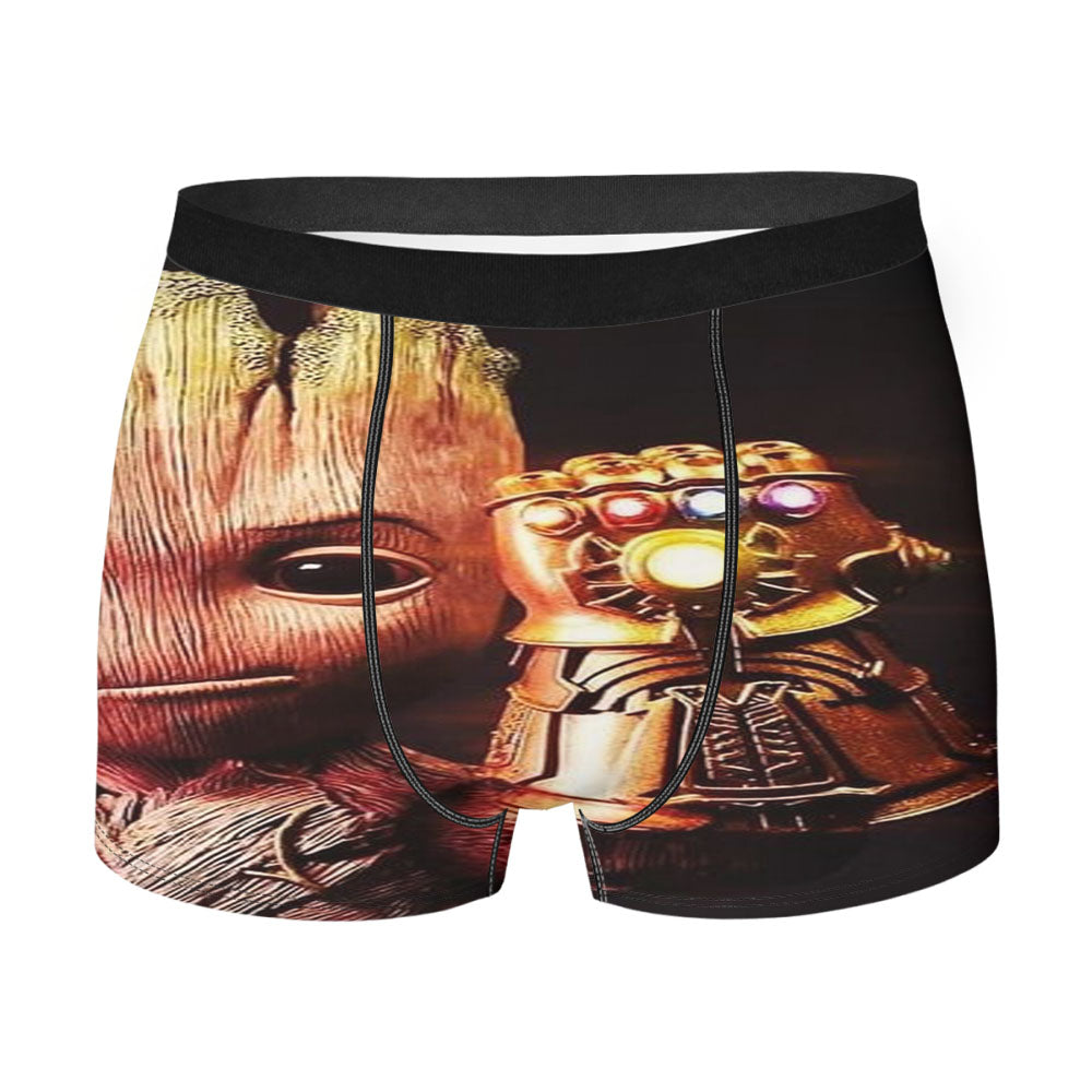 Groot Thanos Funny Marvel Men's Boxer Briefs
