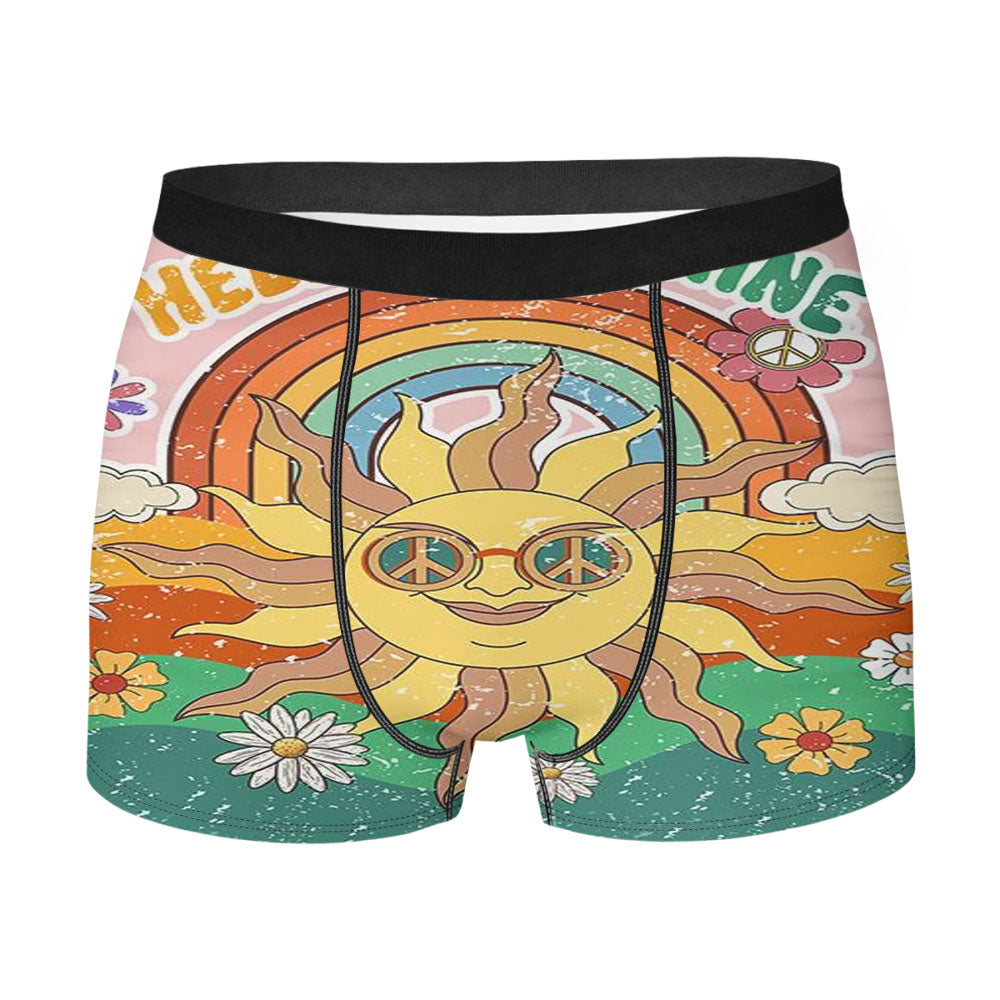 Groovy Hello Sunshine Men's Boxer Briefs