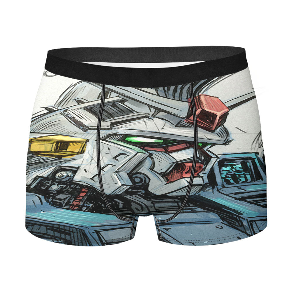 Gundam Gp020 Art Men's Boxer Briefs