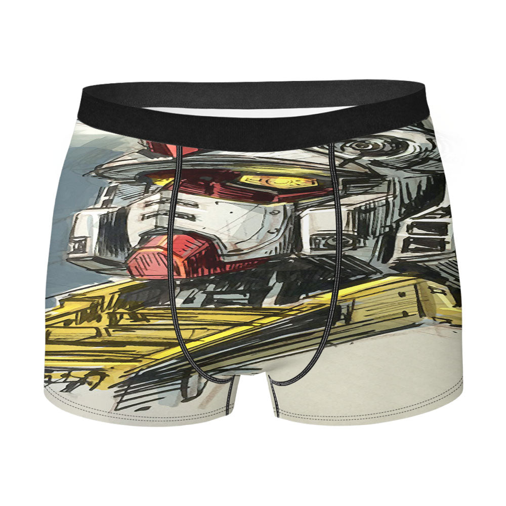 Gundam Head Sketch 2 Men's Boxer Briefs