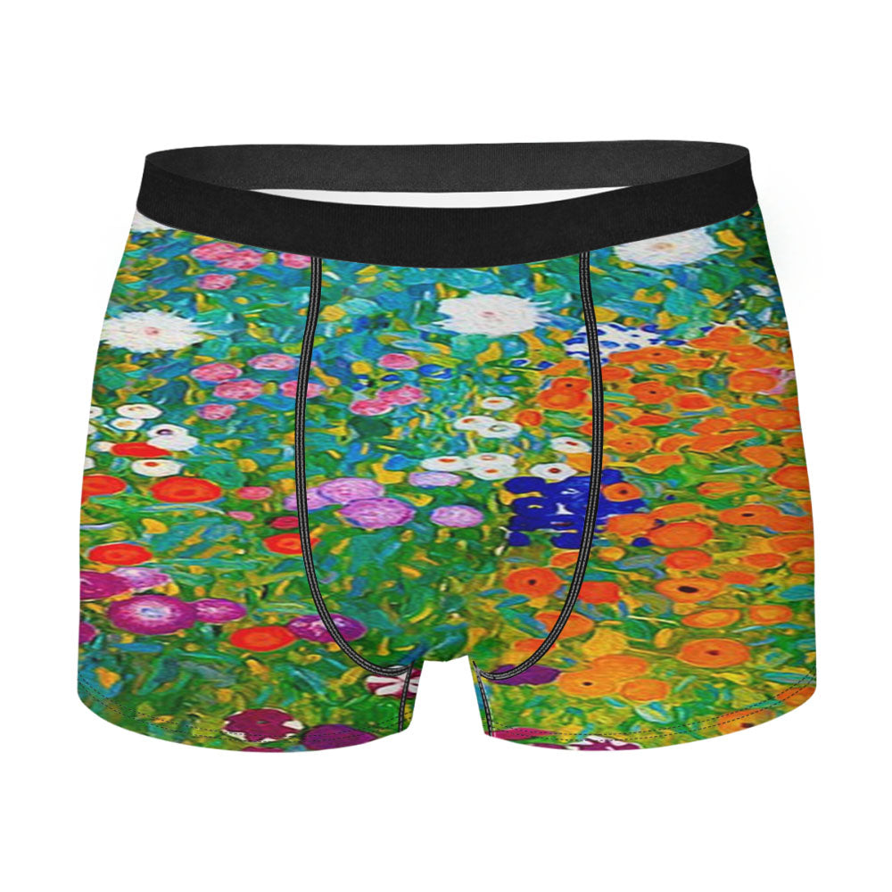 Gustav Klimt Flower Garden Men's Boxer Briefs