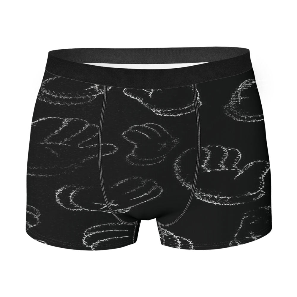 Hand Of Kaws Black White Men's Boxer Briefs