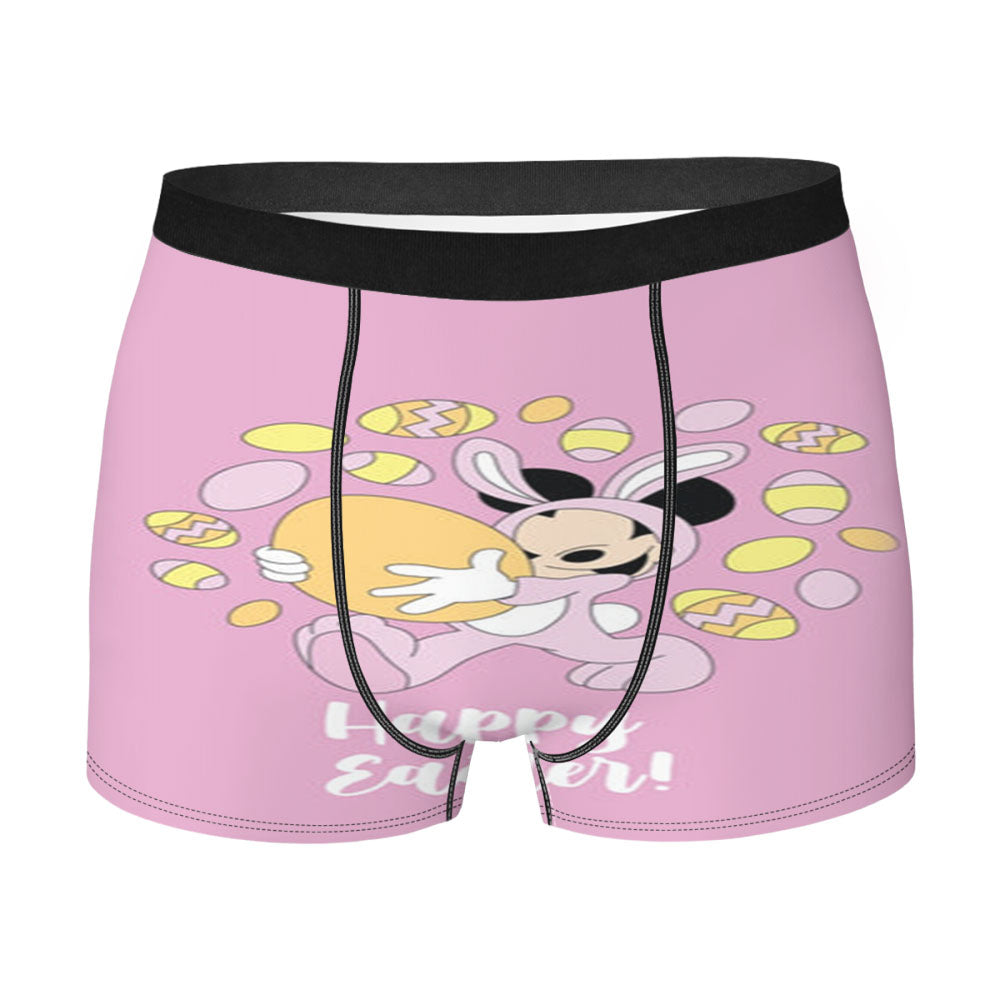 Happy Easter Pink Men's Boxer Briefs