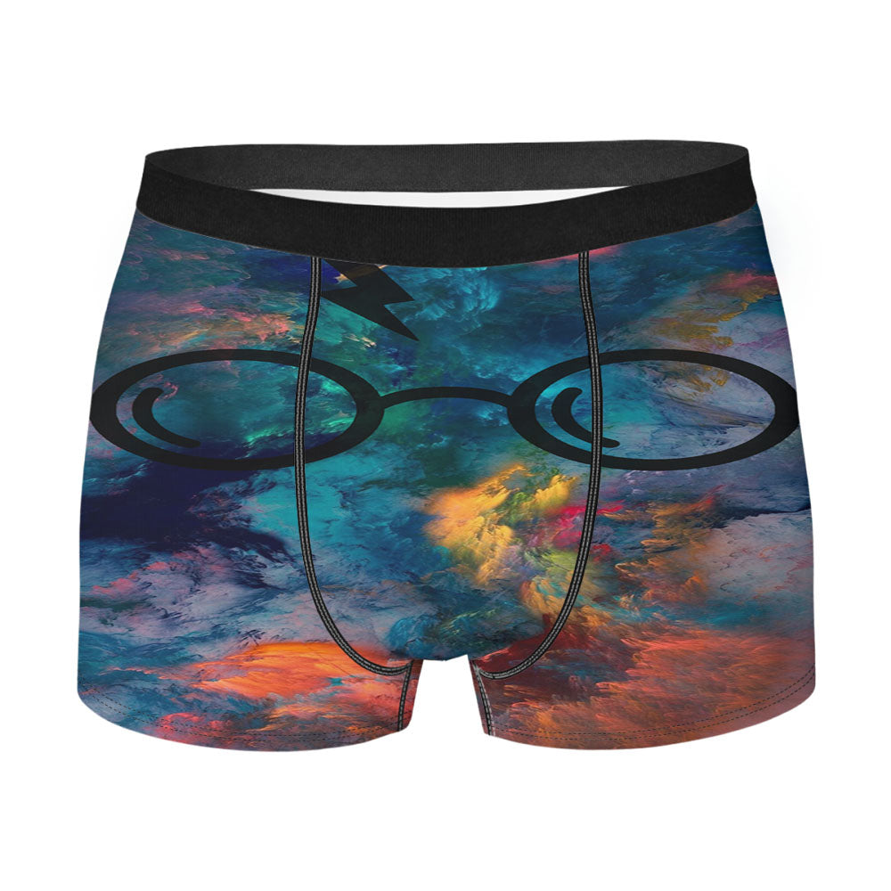 Harry Potter Aesthetics Glasses And Scar Men's Boxer Briefs