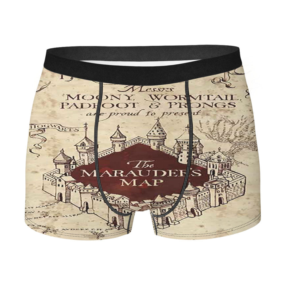 Harry Potter Inspired The Marauders Map Men's Boxer Briefs