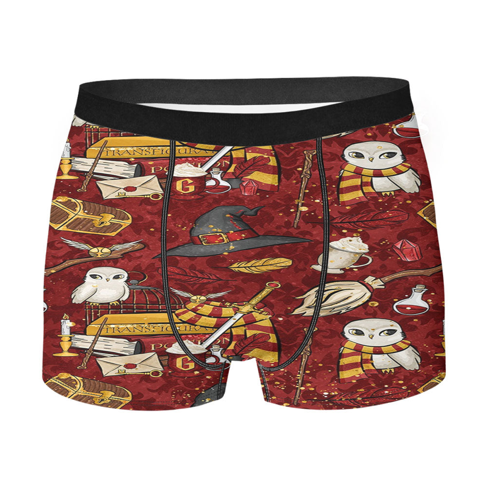 Harry Potter Red Pattern Wallpapers Men's Boxer Briefs