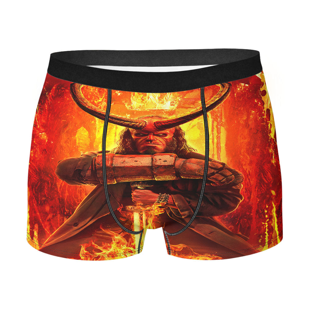 Hellboy Fire Po Men's Boxer Briefs