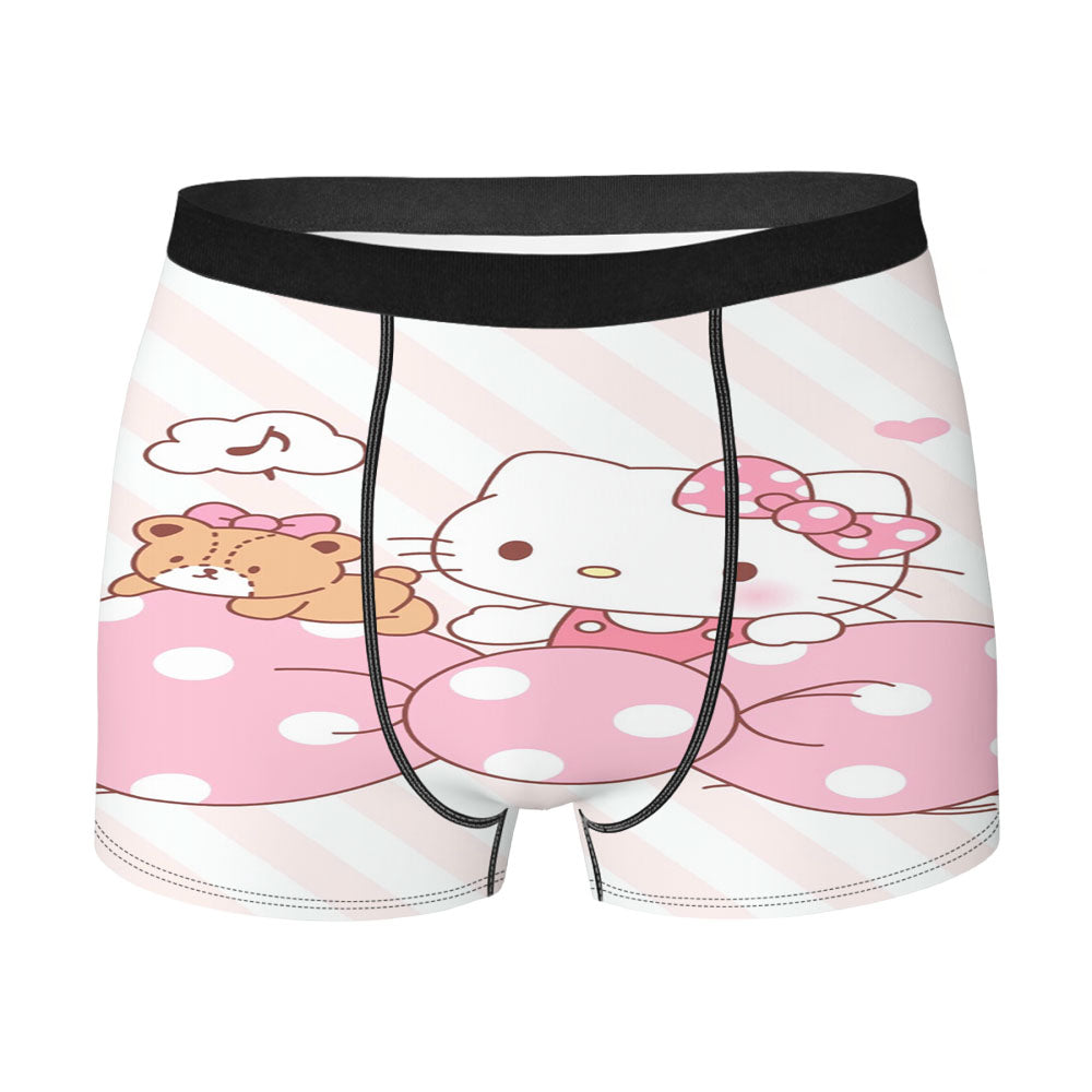 Hello Kitty Calm Pattern Men's Boxer Briefs