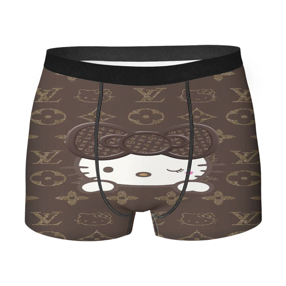 Hello Kitty Cat Pattern Men's Boxer Briefs
