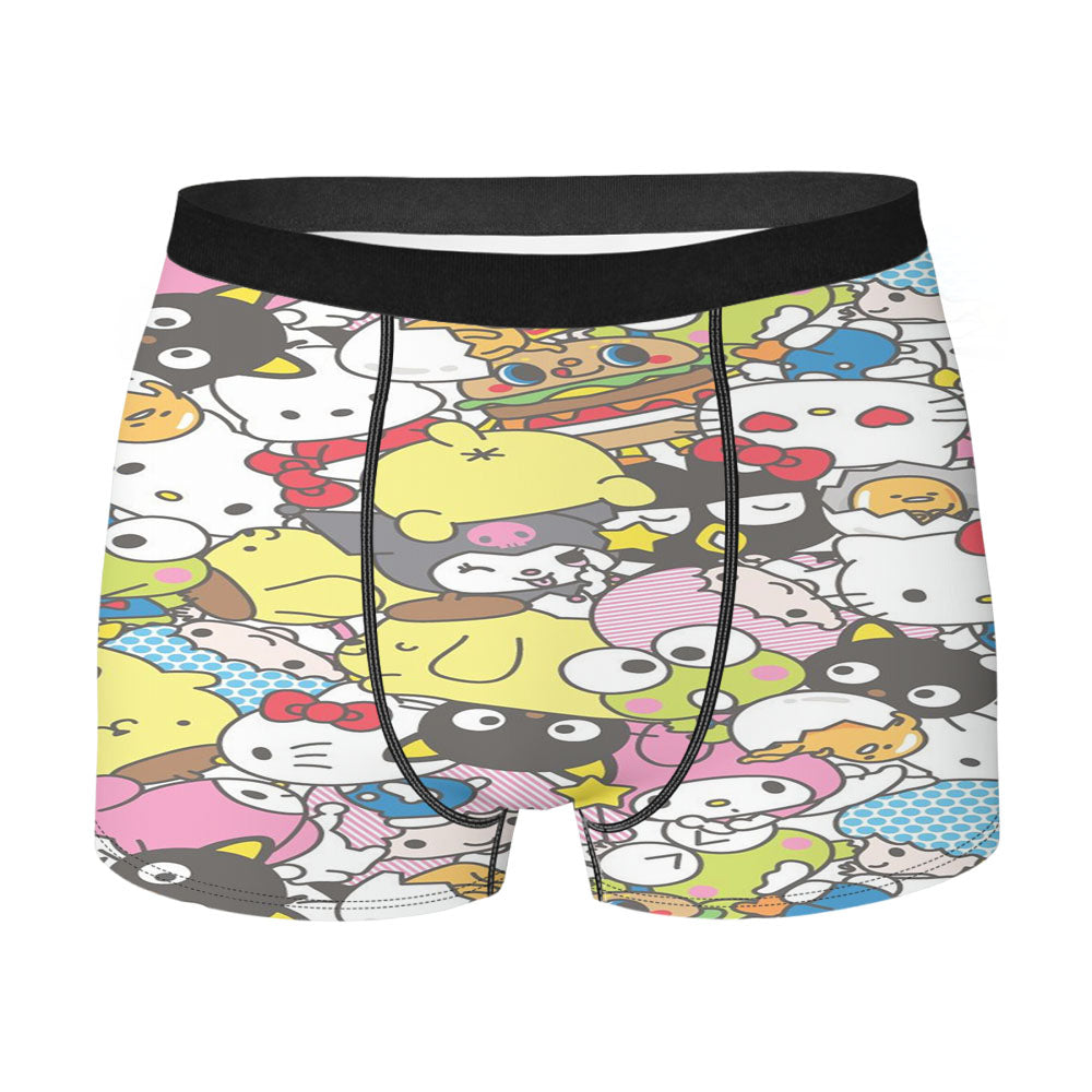 Hello Kitty Funy Pattern Men's Boxer Briefs