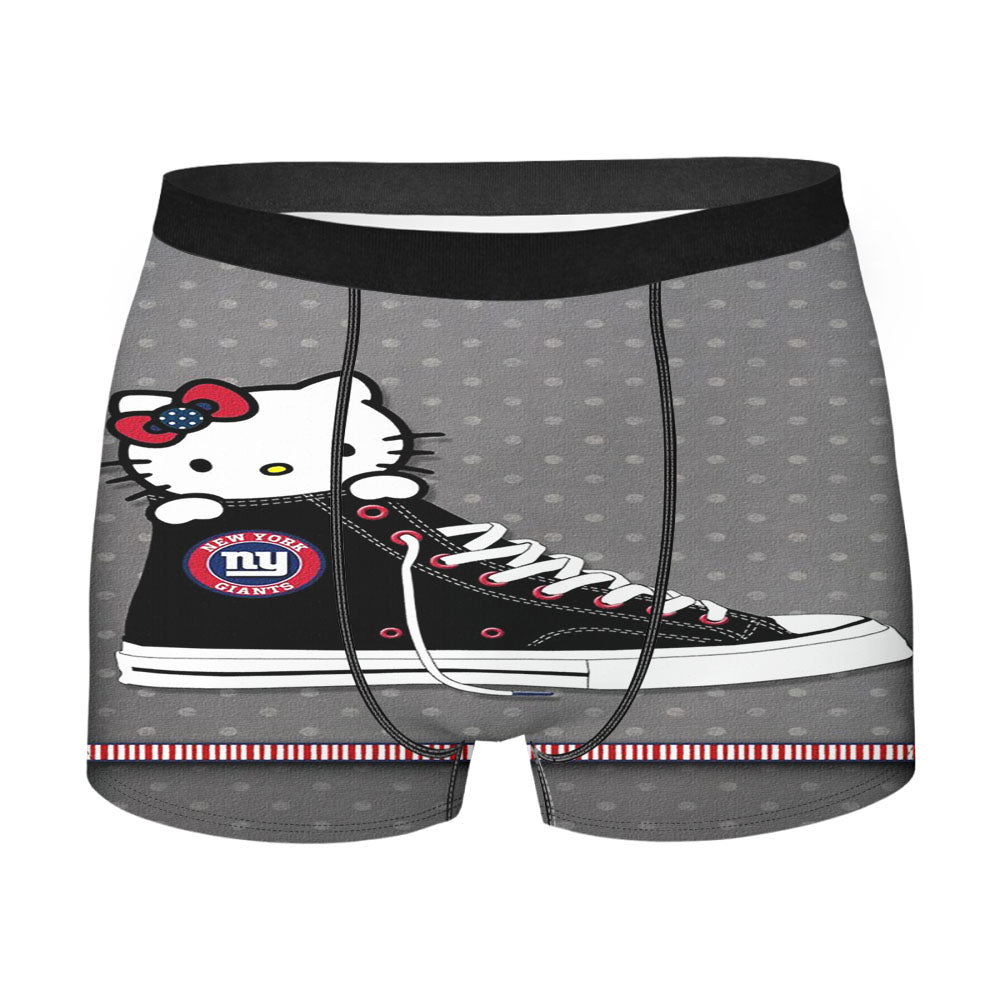 Hello Kitty New York Giants Converse Boots Men's Boxer Briefs