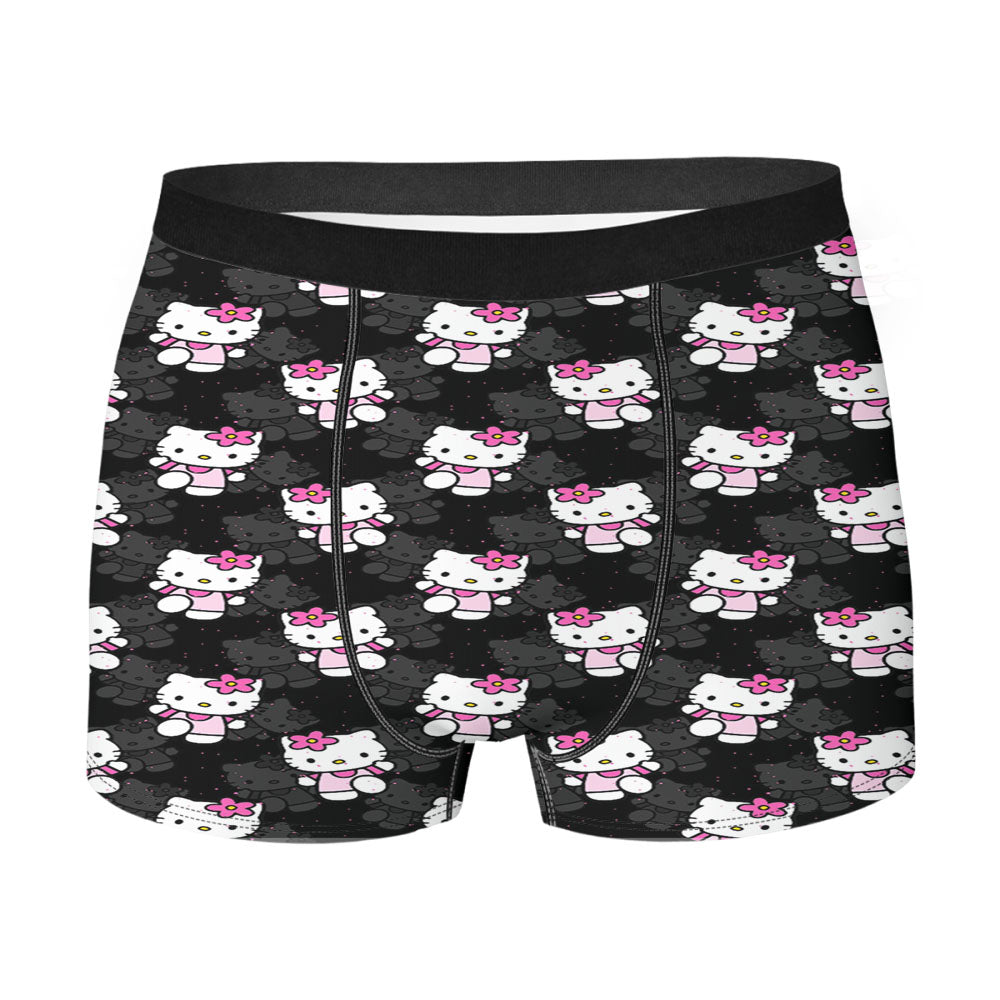 Hello Kitty Pattern Men's Boxer Briefs