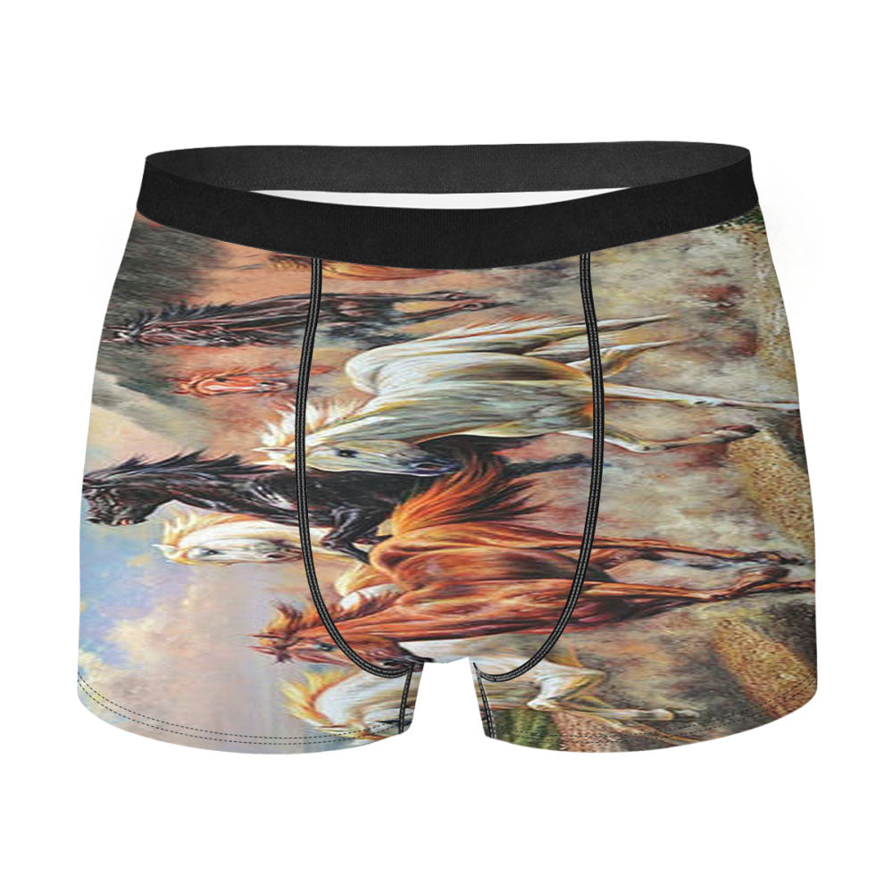 Horses Running Men's Boxer Briefs