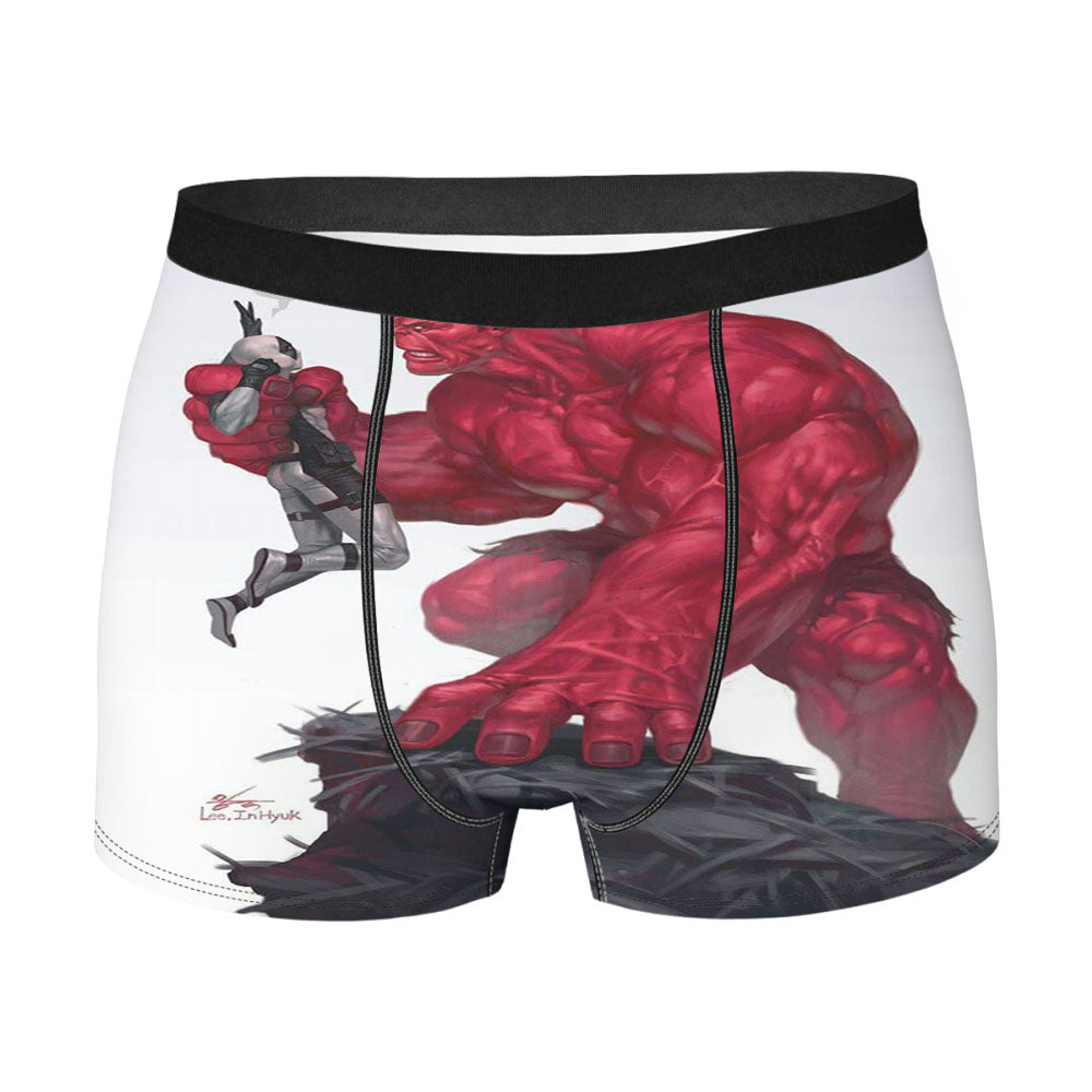 Hulk Red Deadpool Men's Boxer Briefs